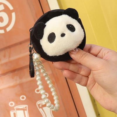 Mini Plush Wallet Panda Money Purse for Shopping Dating Travel