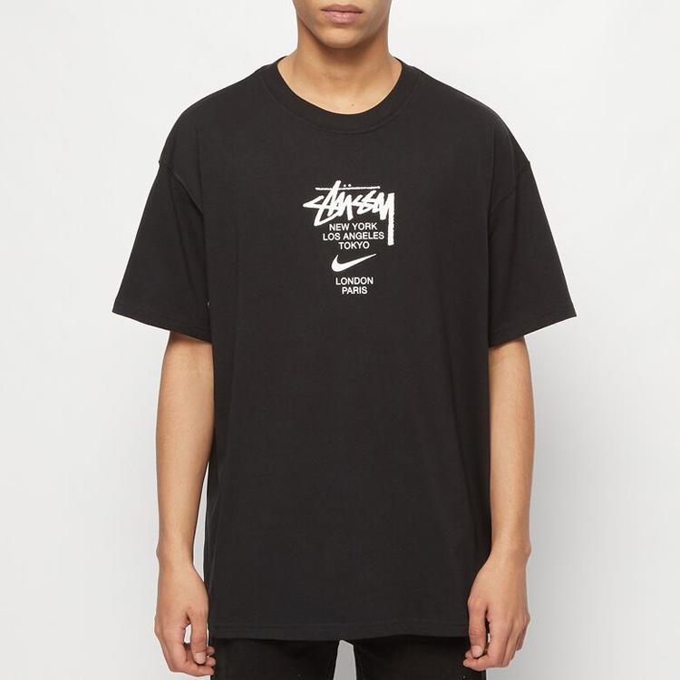 Nike X Stussy International T-Shirt (Asia Sizing) Black Unisex Streetwear DD3343-010