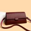 Bolsa Mensageiro Simples Feminina, Bolsa Transversal Casual, Bolsa de Ombro da Moda, Bolsa de Mão em Couro PU Macio, Adequada para Uso Diário e Compras