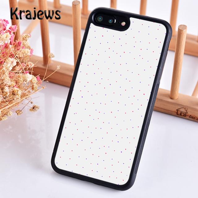 Krajews Cute Polka Dots Spot Pattern Phone Case Cover For iPhone 16 15 SE2020 14 6 7 8 plus 11 12 13 pro max coque Fundas