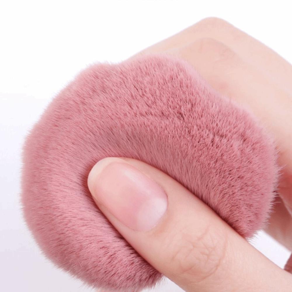 Portable Mushroom Powder Brush Soft Bristles Nail Cleaning Brush New Gel Dust Brush  Makeup Tool