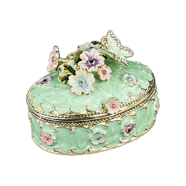Sophisticated Floral Themed Jewelry Presentation Case For Organizing Rings And Small Items