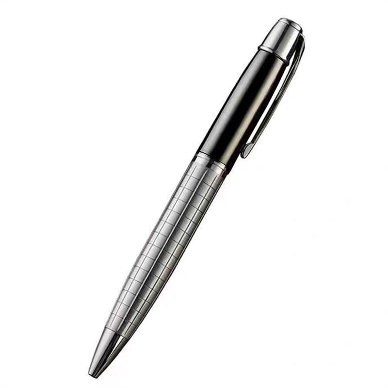 Schwergewichtiger Metall-Signatur-Kugelschreiber mit Hülle
