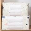 4Pcs Quilt Storage Container with Lids Large Capacity Fabric Quilt Bags Versatile Storage Bin for Household Use