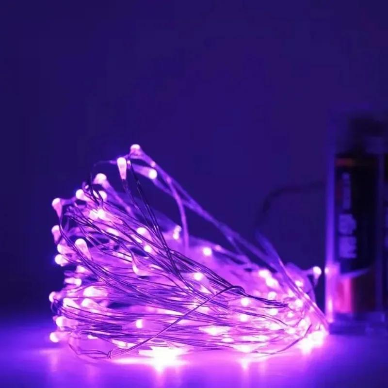 LED String Lights Atmosphere Small Colored Light USB Battery Powered Fairy Lights For Christmas Outdoor Room Festival Decor