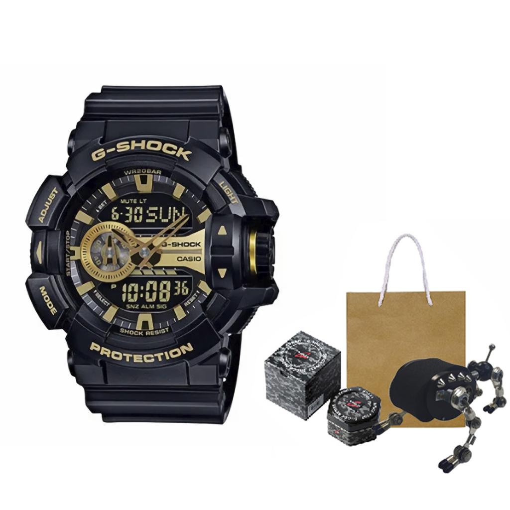 CASIO Men Liquid Crystal/Analog Dual Display Series Black Watch GA-400GB-1A9 GA-400GB-1A9