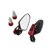 1 Pair Aluminum Alloy Motorcycle Rearview Mirrors Universal Adjustable Anti-shake for Scooters ATVs Street Bikes