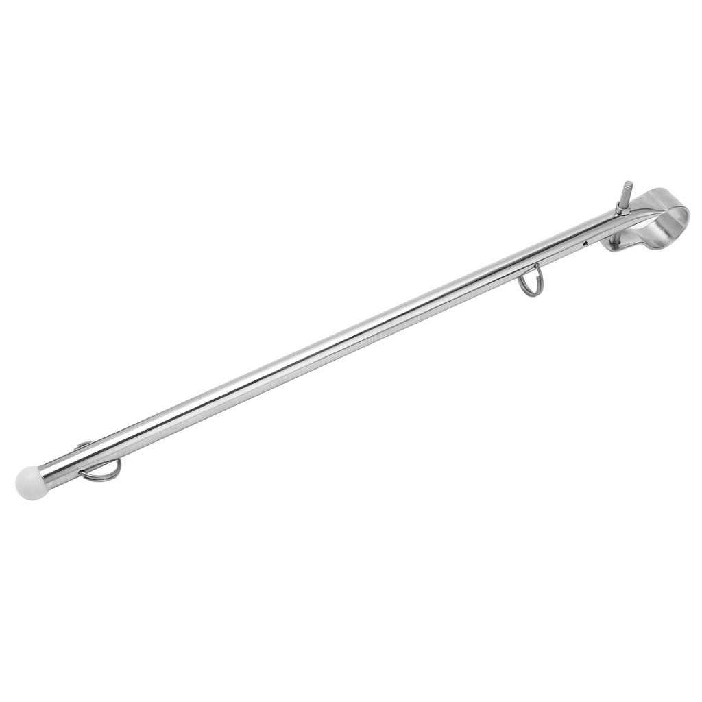 Boat Flag Pole Beautiful Practical Polishing Stainless Steel Rail Mount Marine Yacht Flagpole Hardware Accessories