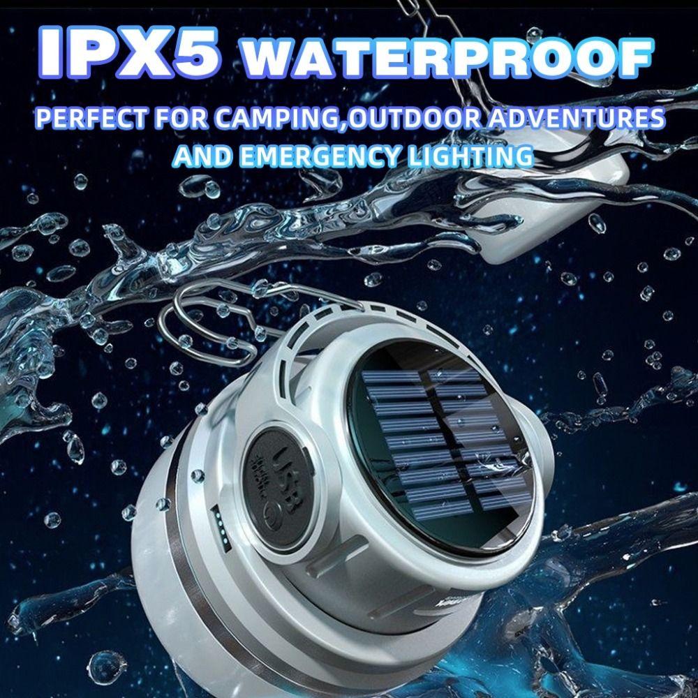 3000mAh Lamp Camping Solar Waterproof Emergency Light Outdoor Camping Light  Tent Lamp