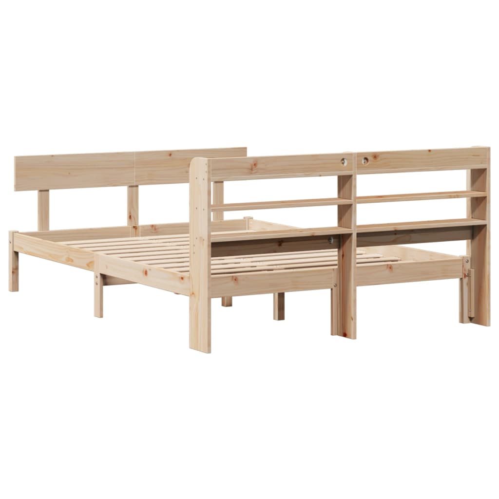 Letto in Legno Massello senza Materasso 160 x 200 cm Legno di Pino