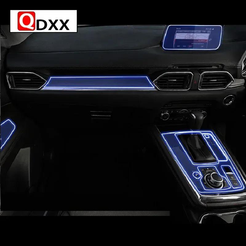 For Mazda CX-8 2017- Car Interior Center Console Transparent TPU Protective Film Anti-scratch Repair Film Accessories Refit
