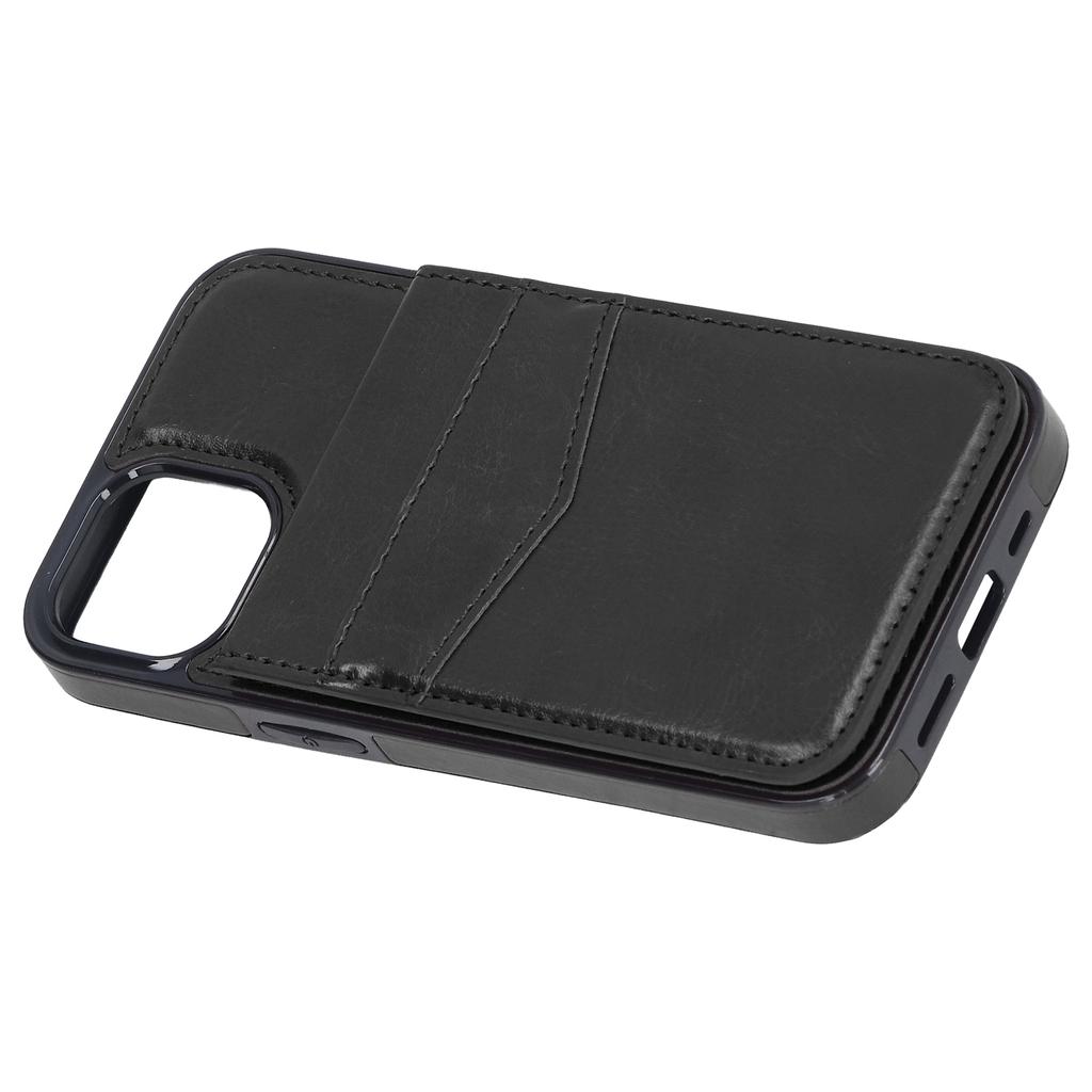 6.1in Phone Case Compatible for IPhone 13 PU Leather Wallet Phone Case with Magnetic Buckle Protective Case with Clip