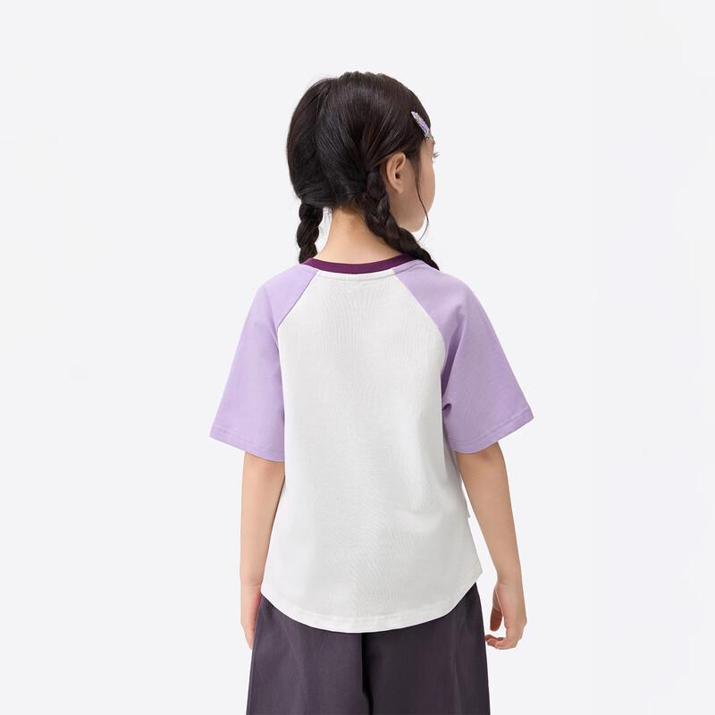 Girls' 10A Antibacterial Cotton Short Sleeve T-Shirt