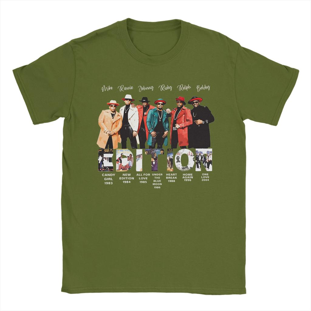 New Edition Way Tour 2026 Vintage RB Concert Graphic Printed T Shirt Men Women  Cotton  Tee Shirt Clothing