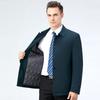 2024 Winter Men's Thickened Cotton Jacket - Business Casual Warm Outerwear for Middle-aged