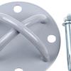 Ceiling Anchor x Mount 12x6cm Accessories with M10 Screws Metal for Body Weight Strength Training
