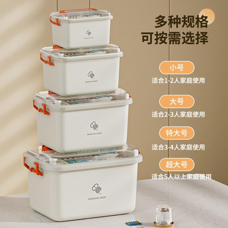 Portable First Aid Kit Home Use Large Capacity Medical Storage Box Emergency Supplies Organizer Plastic Case