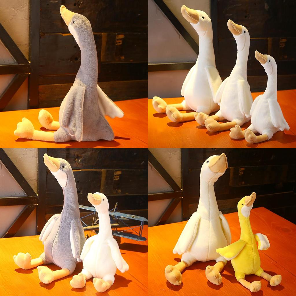 Cute White Pink Gray Swan Plush Toy Plush Doll Pillow For Kids Baby Gift And Comfort