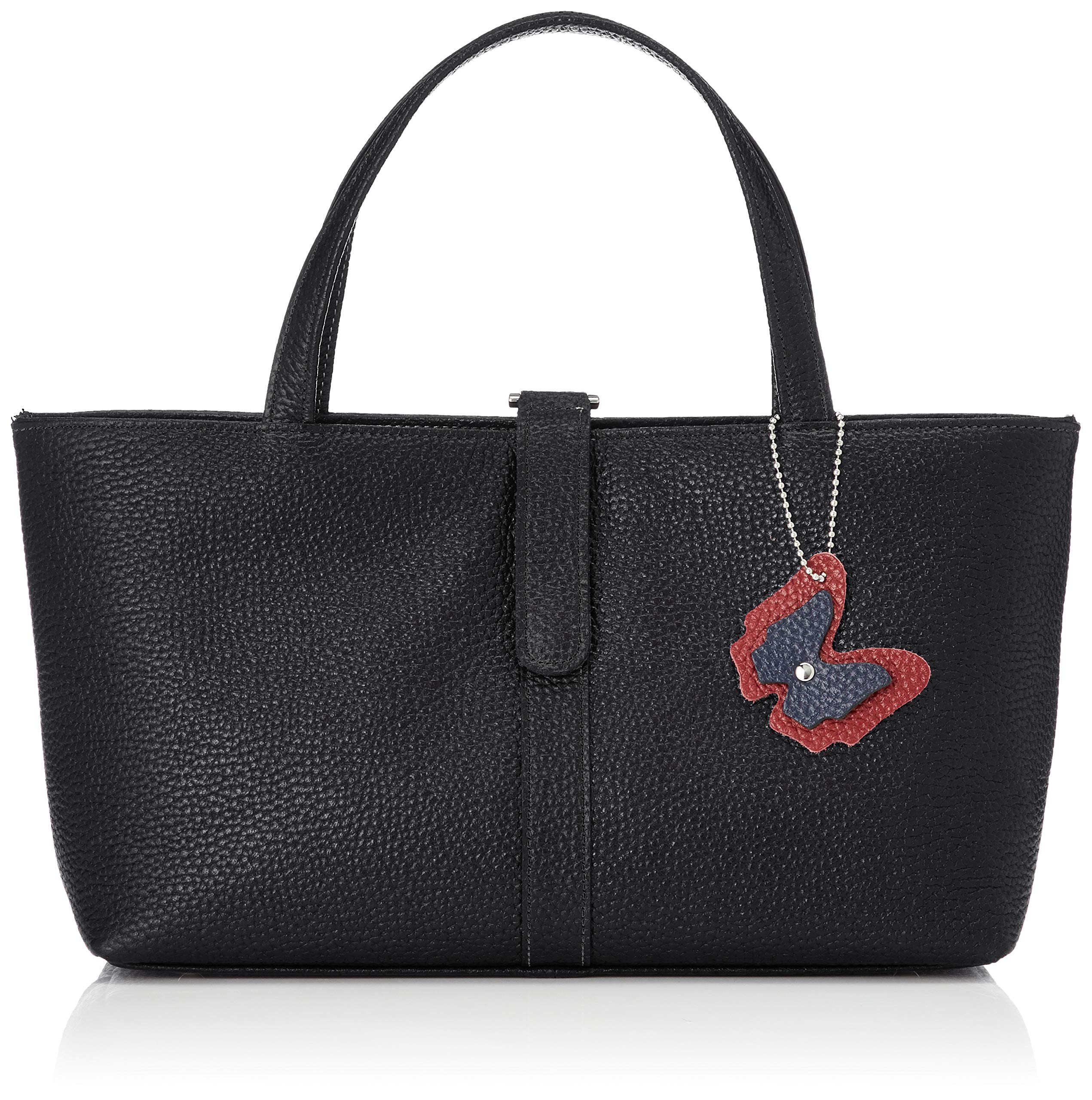 

Bianco Genuine Leather Tote Bag Cowhide Genuine Leather Daily Made in Butterfly Black (390013), Leather, Tote, Handbag, Commuter, Use, Japan, Design, чорний