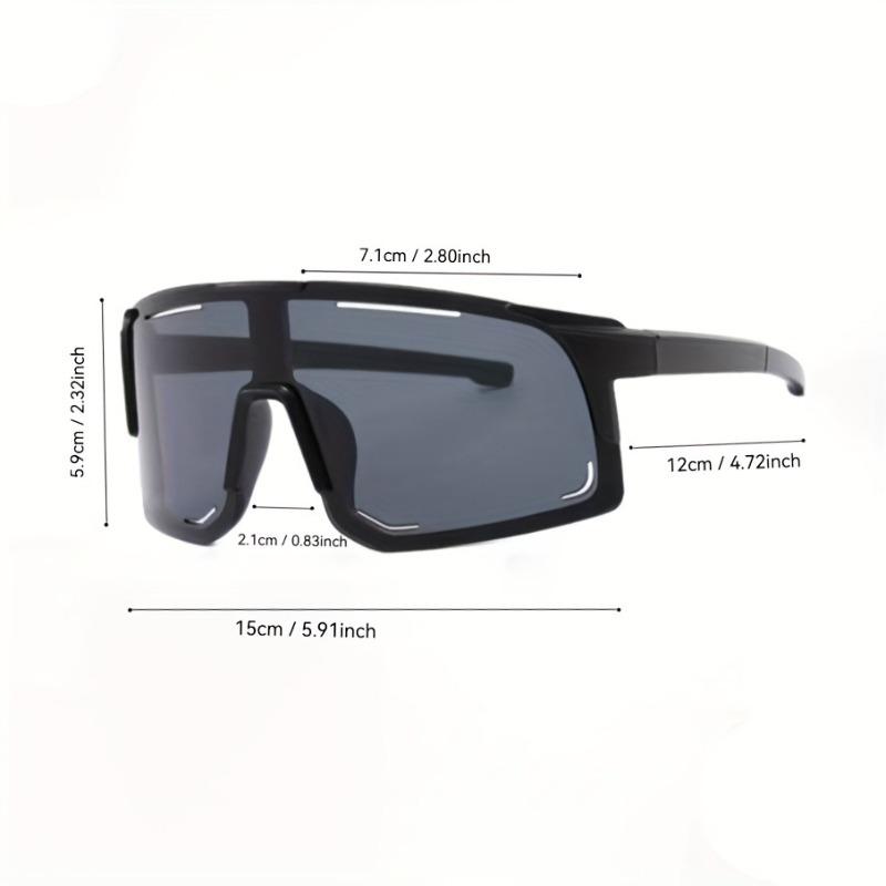 2PCS Large Frame Fashionable Frameless Goggles Suitable for Men and Women Ideal Gift Choice