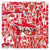 50 Lobster Doodle Personalized Cartoon Animal Children's Creative DIY Mobile Case Suitcase Stickers Waterproof