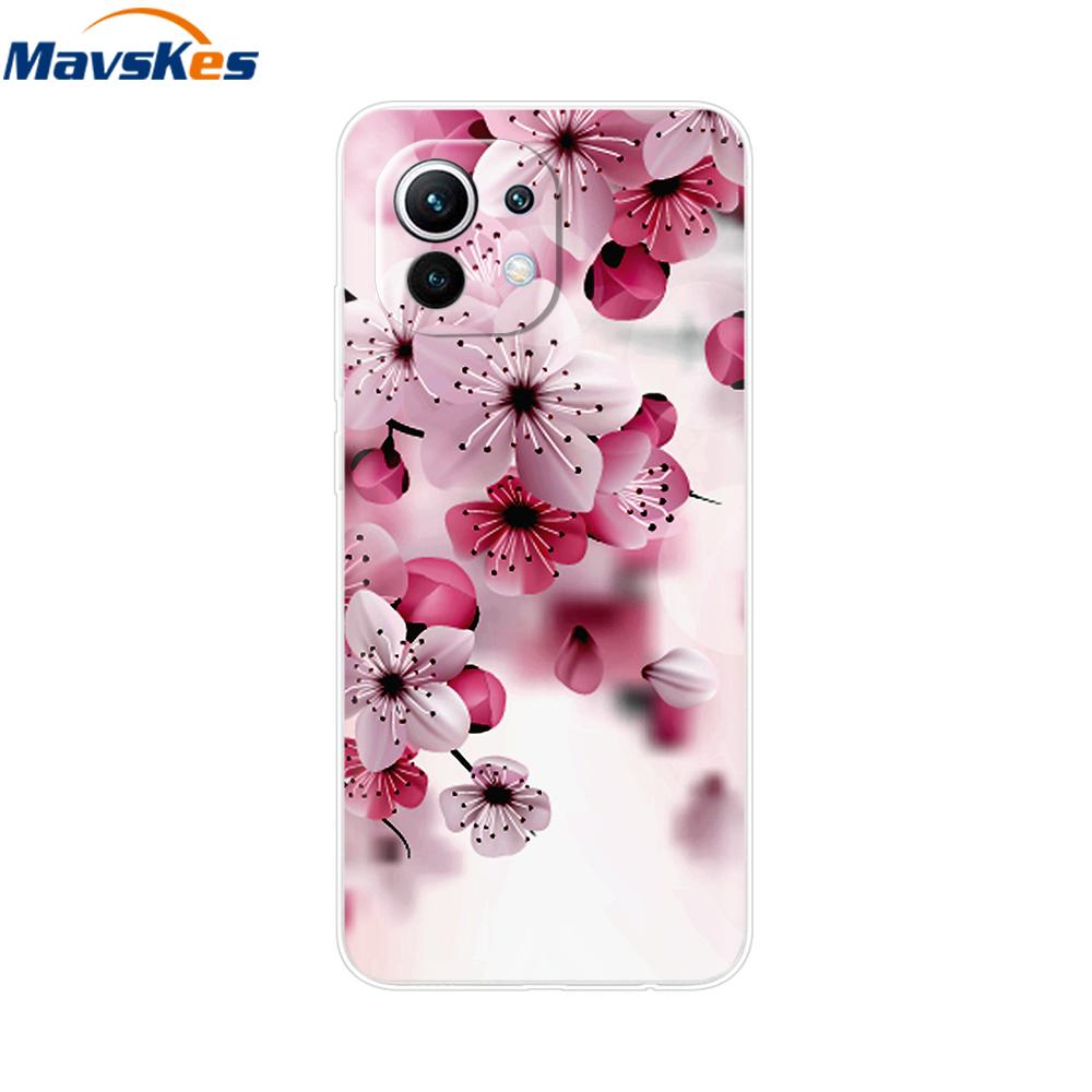 Case For Xiaomi 11 Lite NE 5G Soft TPU Silicone Cover For Xiaomi Mi 11 Lite Mi11 Lite Cases For Xiomi Mi 11 Funda Fashion Bumper