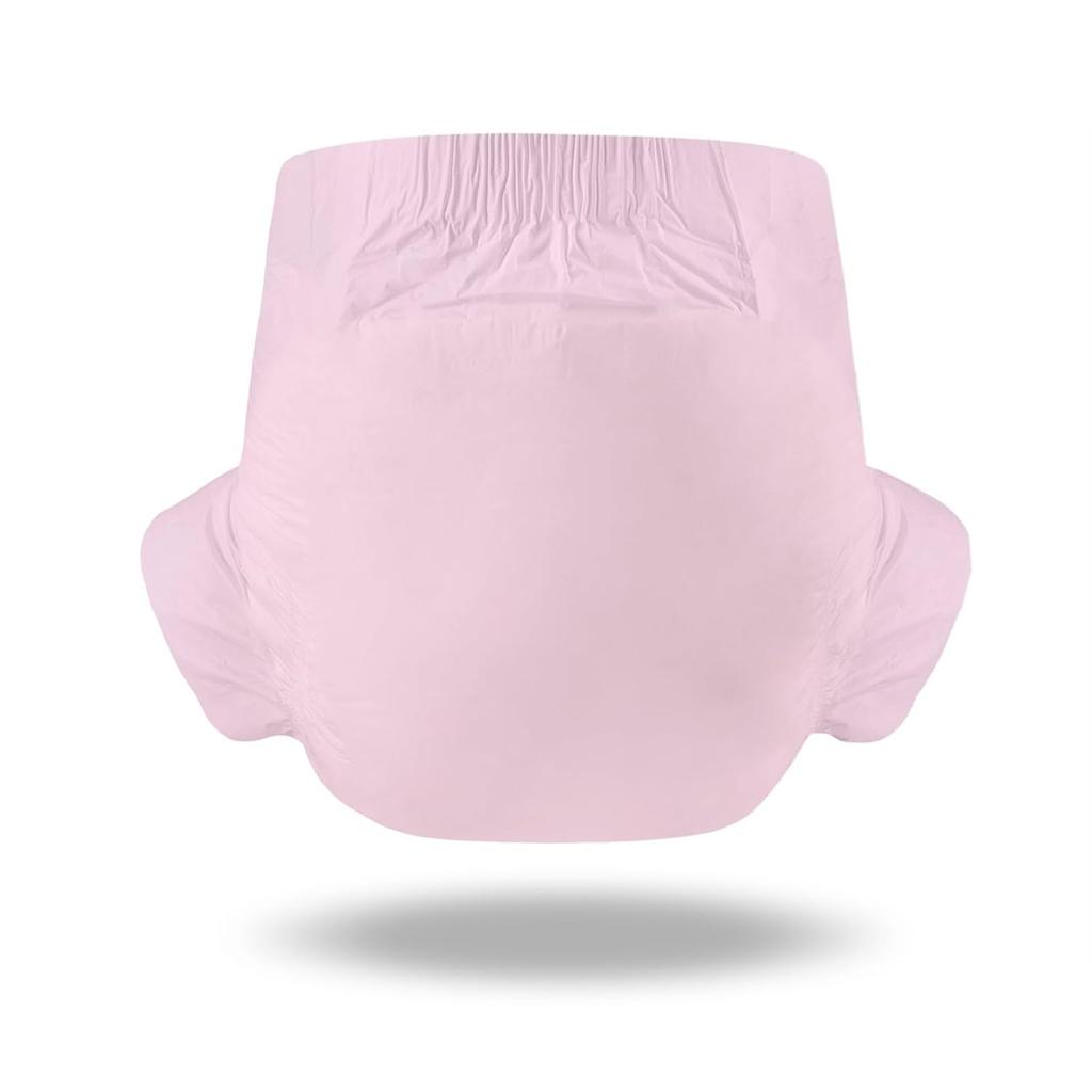 CutiePlusU Voksen Svært Tørr Engangs Voksen Pakke med 2 Bleier, Absorberende, Overflate, Bleier, Hele Natten, Rosa, (Stor, 95-120cm)
