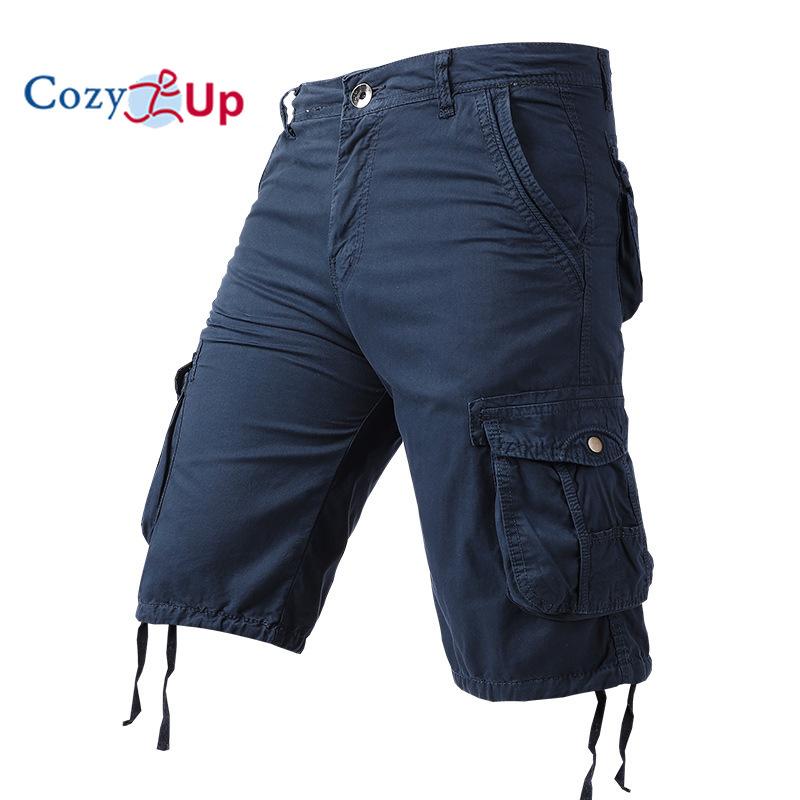 Cozy Up Cargo Shorts for menn Camo Cargo Shorts Avslappet passform Utendørs Cargo Shorts med flere lommer Bomull