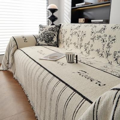 Winter Sofa Towel Half Velvet Pastoral Style Sofa Cover Cloth Anti-Scratching Cushion Four Seasons Universal Sofa Cover Cover