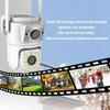 4K 8MP Dual-lens PTZ Wifi Tuya Smart Outdoor Home Security Dual Screen Camera HD Night Vision CCTV Video Surveillance