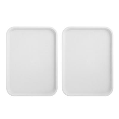 2 st Matbricka Multifunktionell Förtjockad Halkskydd Kinesisk Snabbmat Serveringsbricka för Matservering