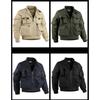 Giacca da Pilota da Uomo Completo Baseball Cappotto Multi-tasche