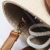 Fashion Woven Beach Solid Wood Handbag All-match One-shoulder Messenger Female Bag