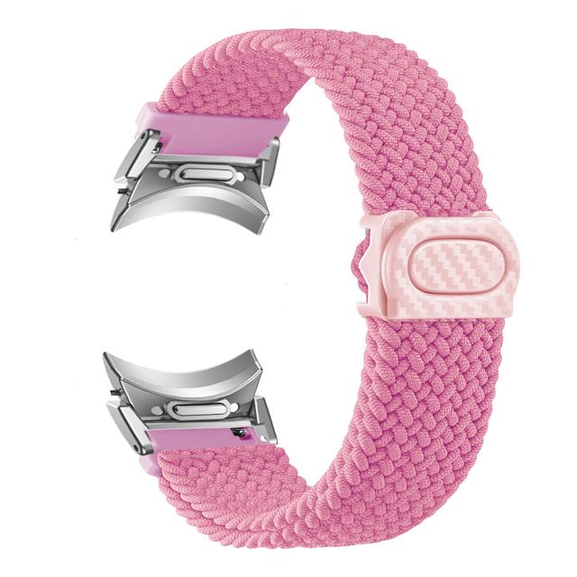 No Gaps Braided Band For Samsung Galaxy Watch 6 4 Classic/5 Pro/44mm 40mm 47mm 43mm Correa Nylon Bracelet Galaxy Watch 6 Strap