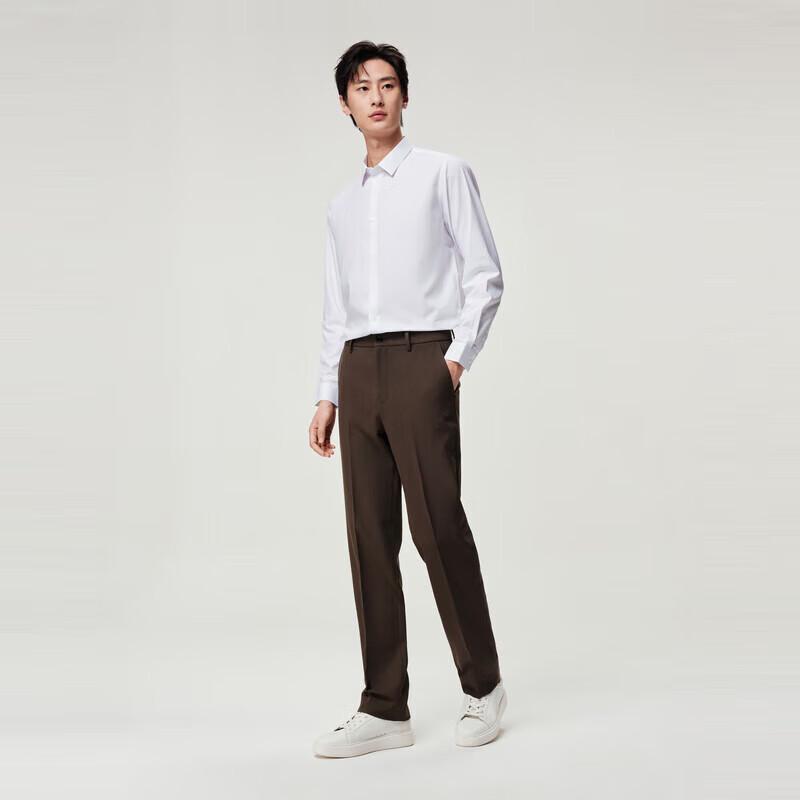 JOEONE Men's Easy-Care Straight-Leg Dress Pants