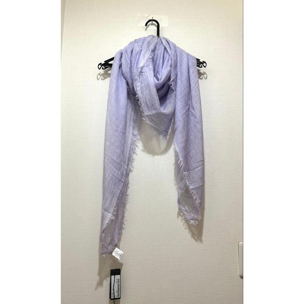 Used New with tags Faliero Sarti Stole Jur Modal Cashmere Purple Made in Italy