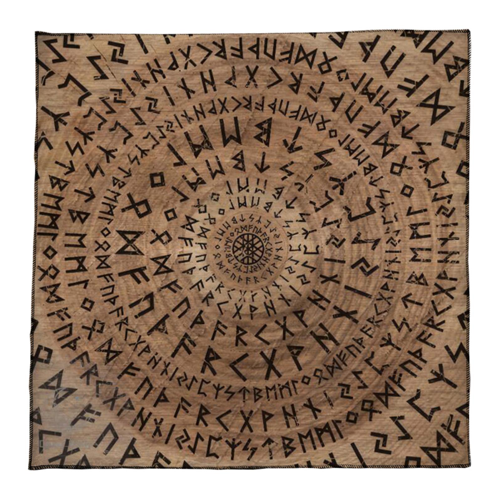 

Divinations Tablecloth Rune Pattern Astrologys Tarot Cards Tablecloth Altars Cloth Divinations Board Game Accessories 50x50cm