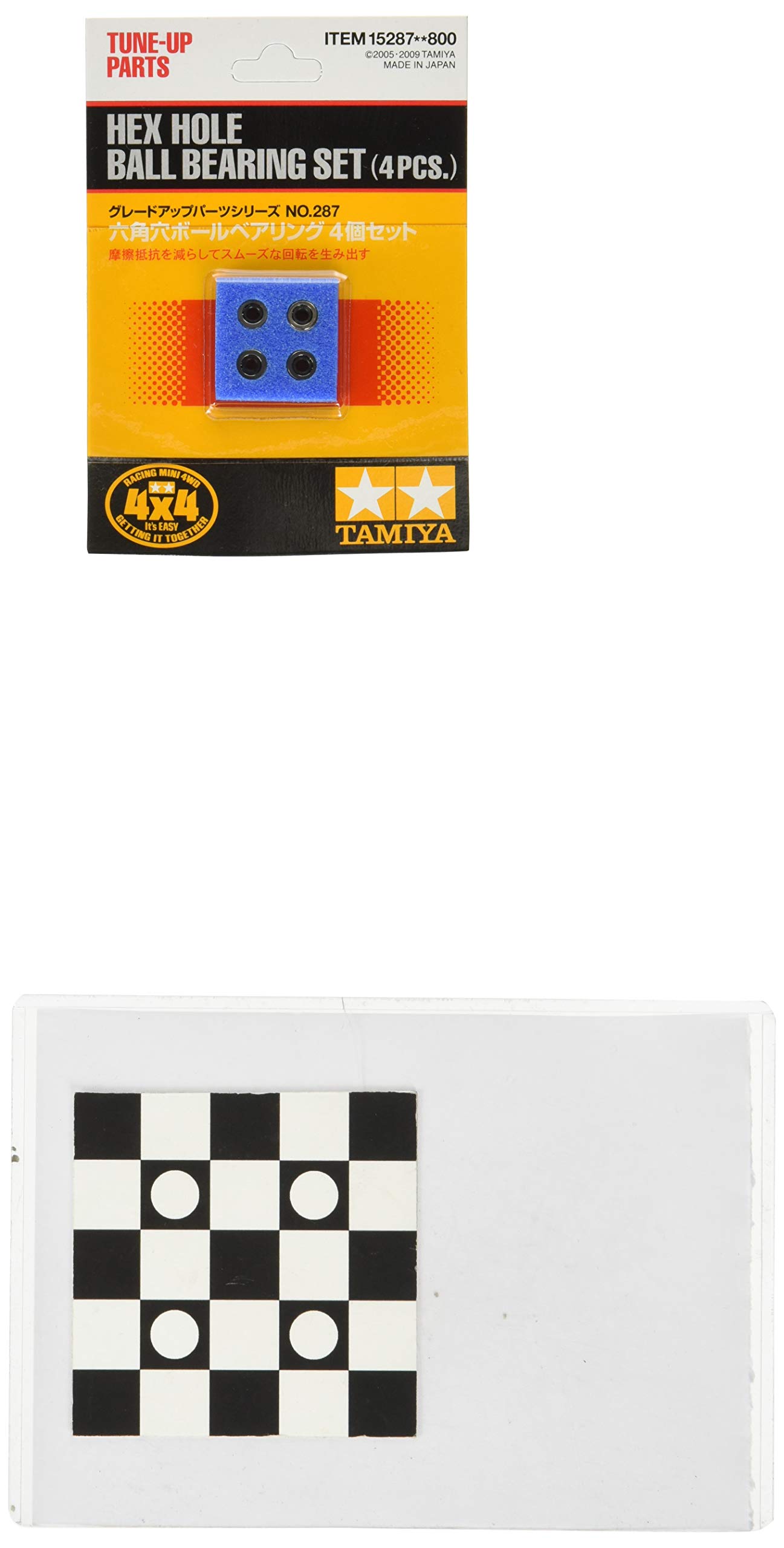 

Tamiya Mini 4WD Grade Up Parts Series 287 Radio Controlled 4WD Hex Socket Ball Set of 4 No. GP.287 Bearings, (15287)