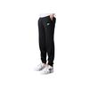 Nike Solid Color Brand Logo Cuffed Casual Pants Men bottoms Black 806677-010