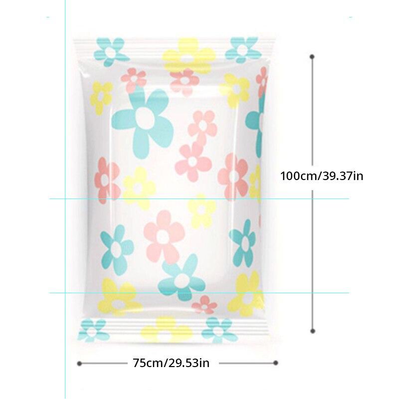 Free Hand Pump Vacuum Compression Bag Set For Multifunctional Storage Bag With Macaron Color Home Quilt Storage Bag