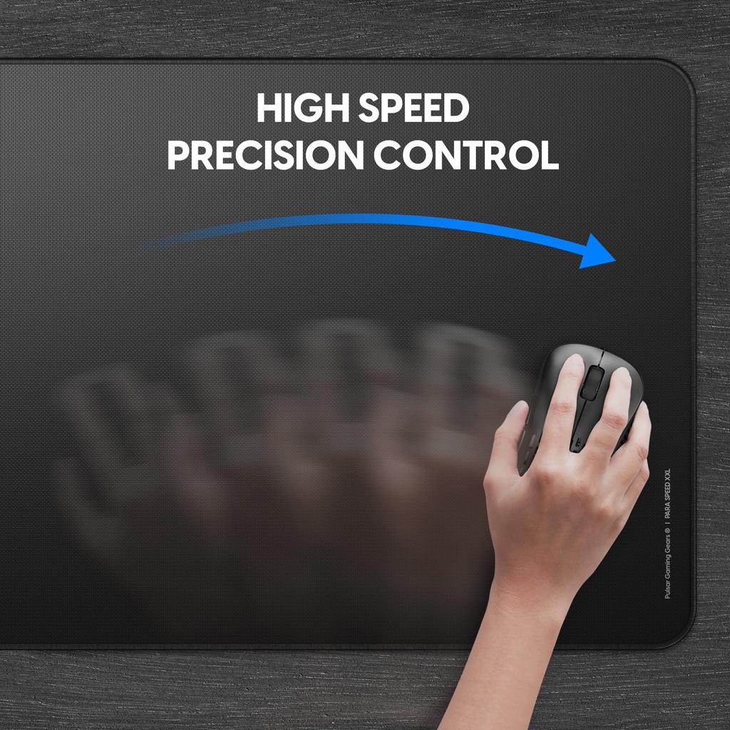 Pulsar Gaming Gears ESports Specification Gaming Mouse Pad XXL Size ParaSpeed V2 Ultra Low Friction CORDURA Fabric Water Repellent 90cm X 40cm ®