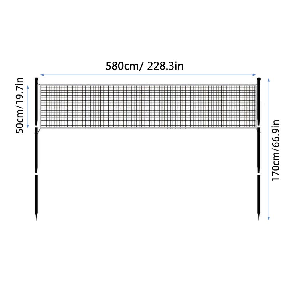 Portable Beach Volleyball Net with Stand and Volleyball for Backyard Outdoor Beach Volleyball  and Net Set