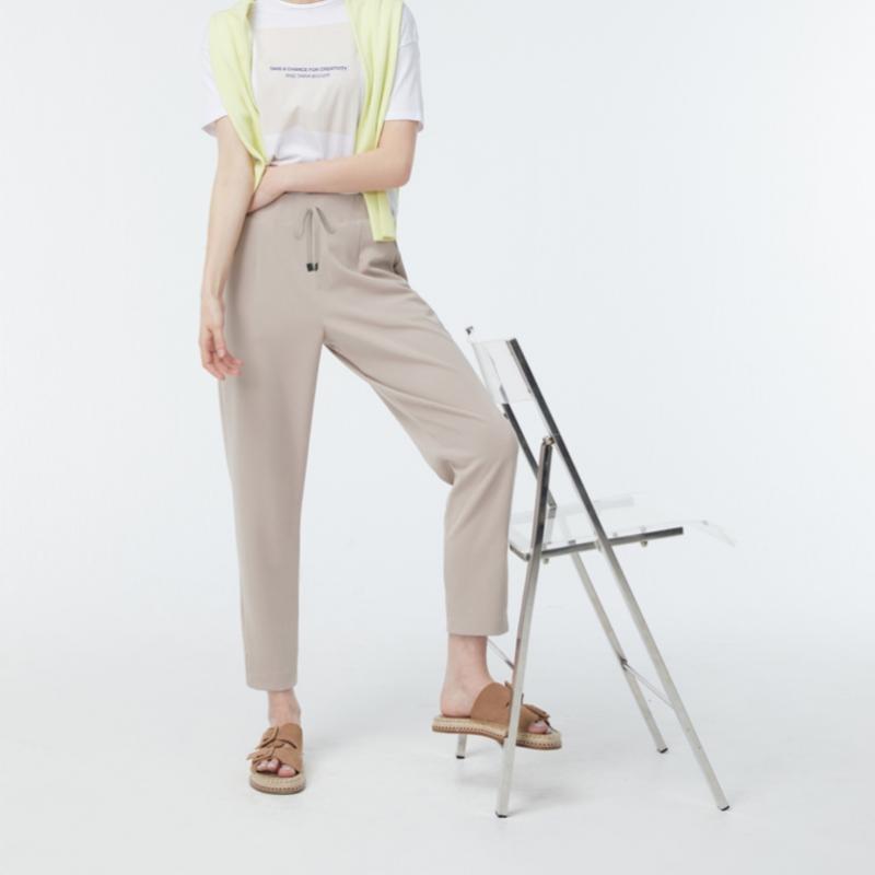 Baiyu Women Basic Half Jogger Pants 4 Types Ptjw