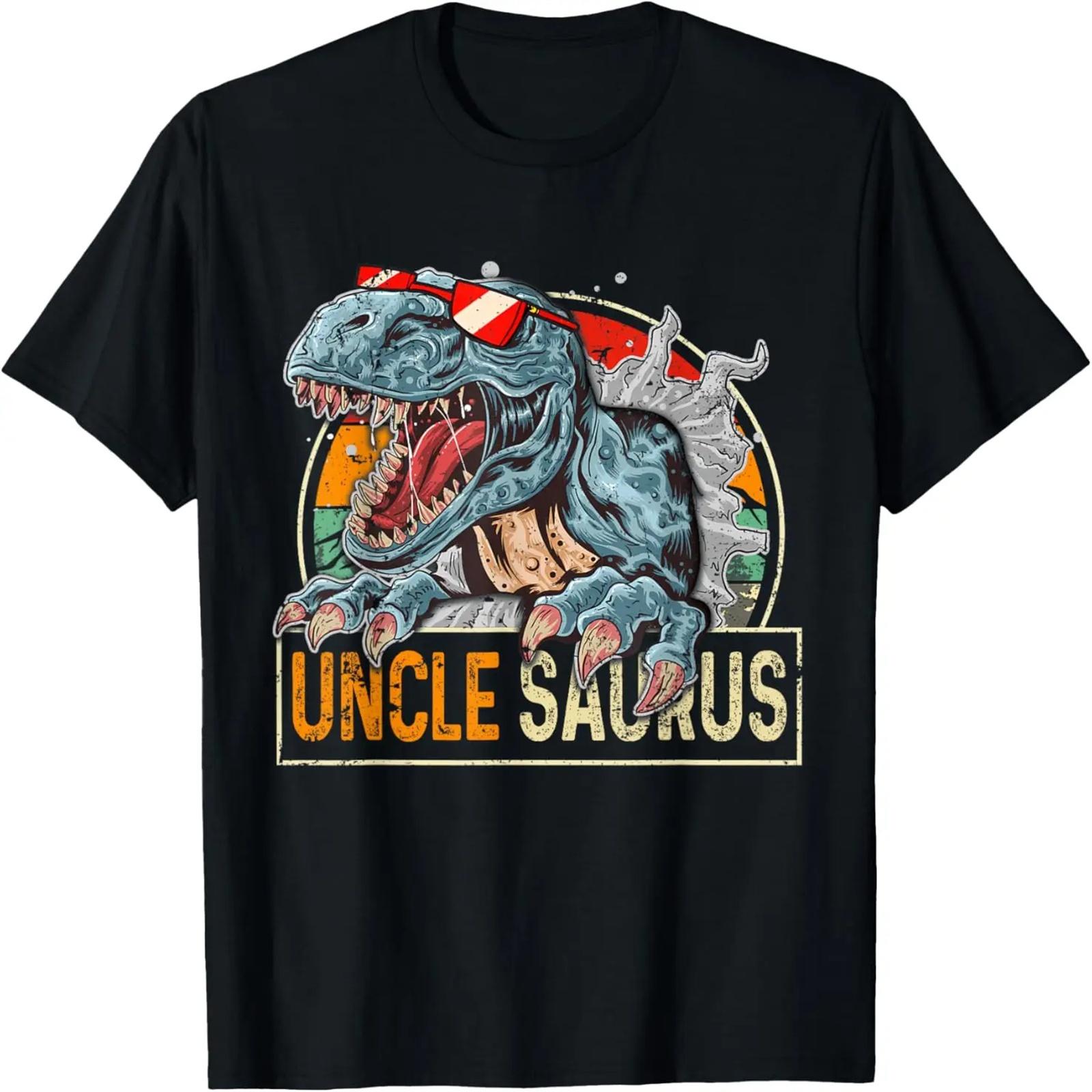 

Unclesaurus T Rex Uncle Saurus Funny Dinosaur for Boys Men T-Shirt XXXXXL