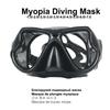Diving Mask Optical Nearsighted Myopia  Glasses Resin Plastic Lens Googles Silicone  Short-sighted Reading