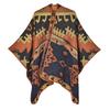 New Vintage Geometric Rhombus Scarf Shawl Fashion Split Cloak Shawl