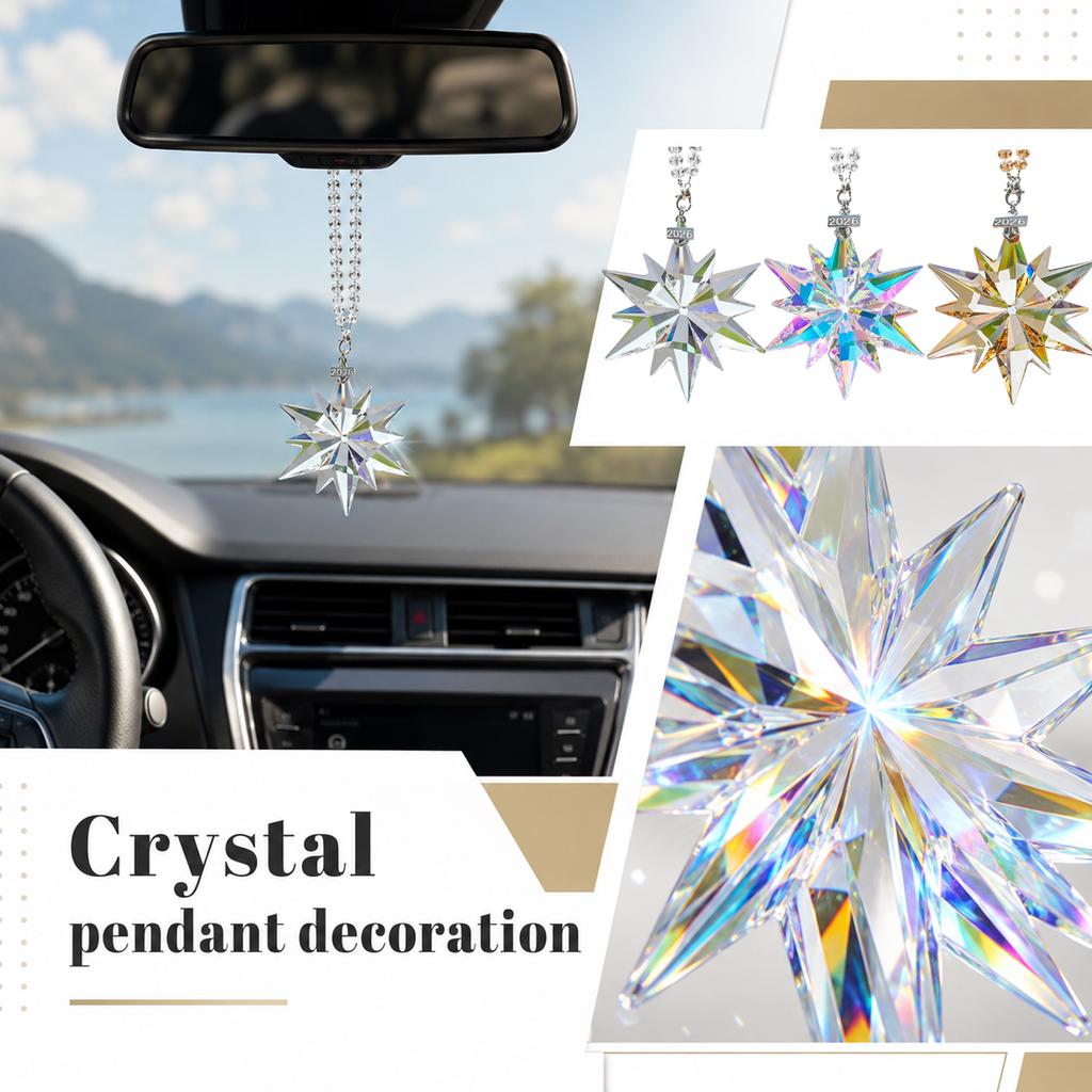 Creative Snowflake Car Hanging Ornament, Stylish Interior Decoration