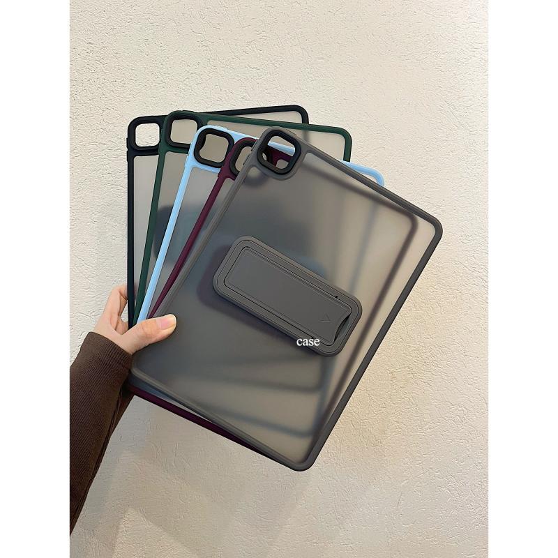 Translucent Integrated Stand Case for Apple iPad Air - Acrylic Creative Waterproof Shockproof Wear-resistant Cover for iPad Air/iPad mini/iPad Pro