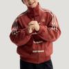 Adidas Originály FW25 Pletená bunda Nový čínský styl Pruhovaná se zipem Dlouhý rukáv Dětská bunda IA8896