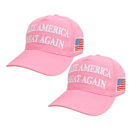 1/2 Pcs Trump Baseball Hat Letter Embroidery Long Brim MAGA 2024 President Election Campaign American Flag Pattern Rallies Parties Unisex Cap